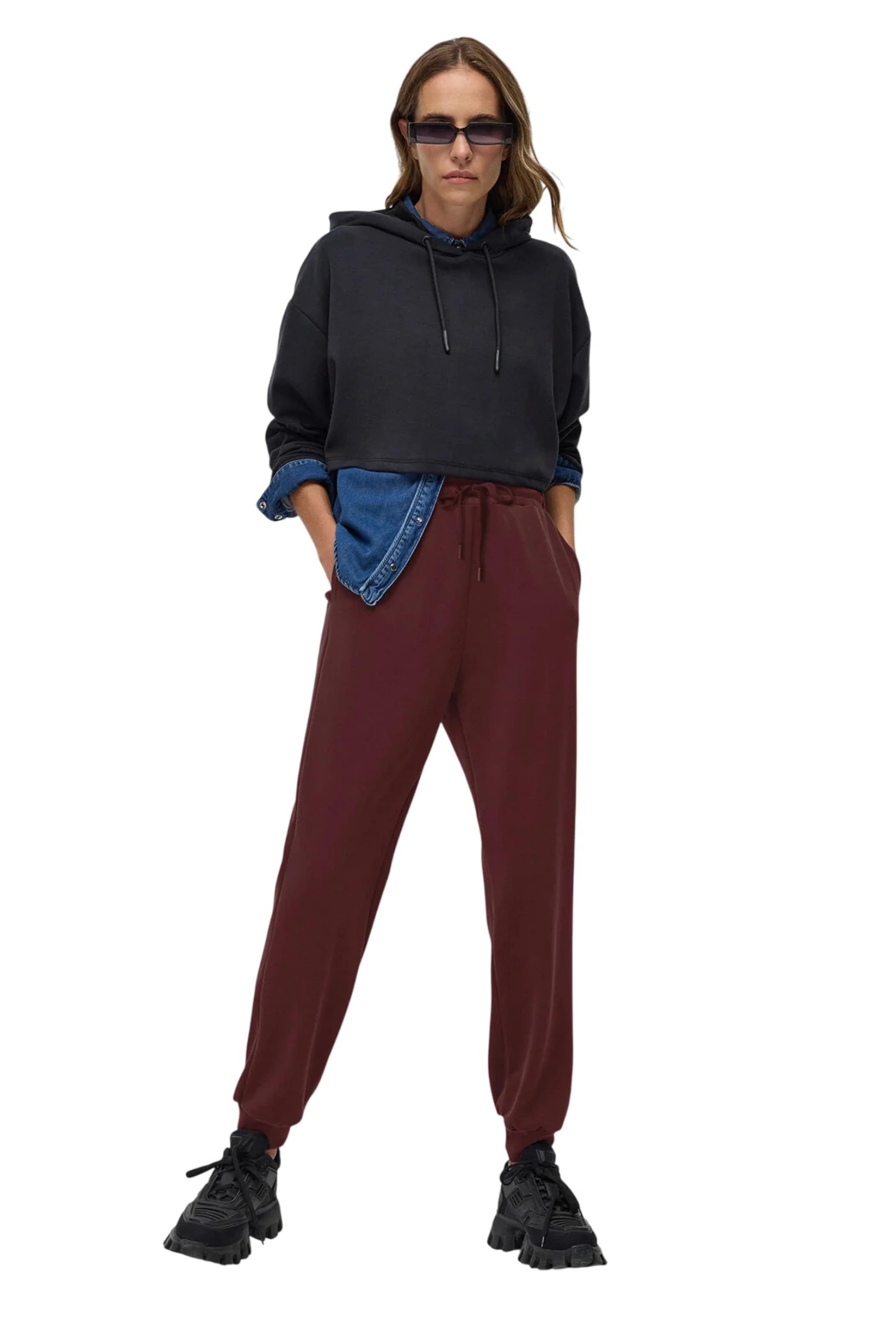 No Matter What Pants in Red: front