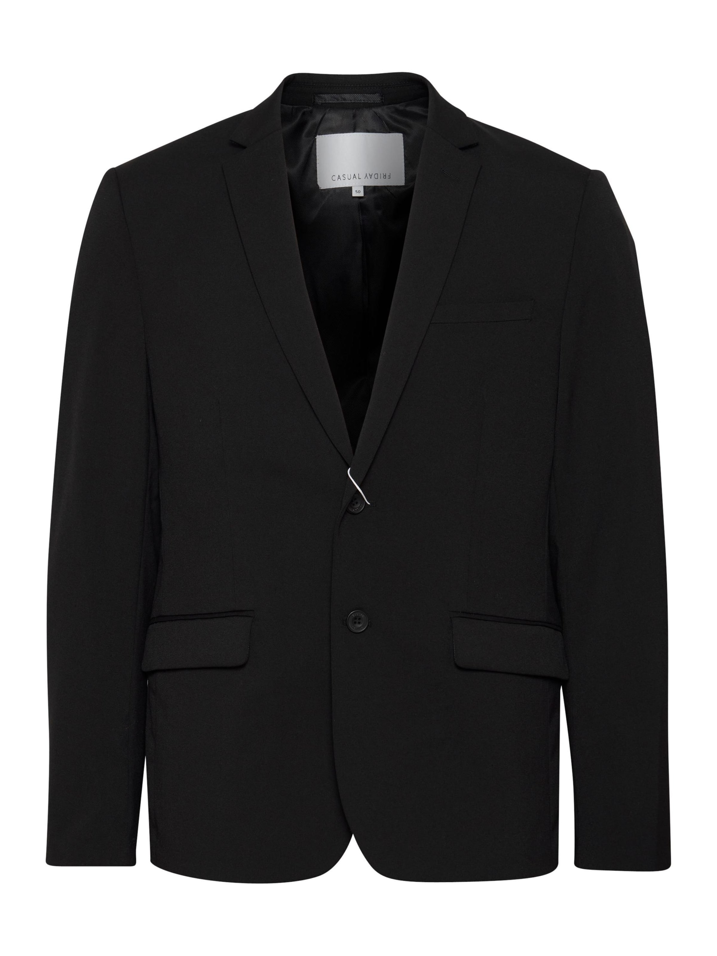 Casual Friday regular Ανδρικό σακάκι 'Bernd' σε μαύρο: μπροστά