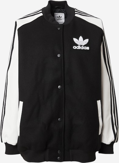 ADIDAS ORIGINALS Overgangsjakke i sort / hvid, Produktvisning