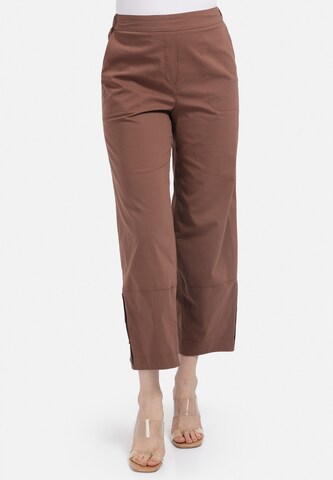 HELMIDGE Loosefit Chinohose in Braun