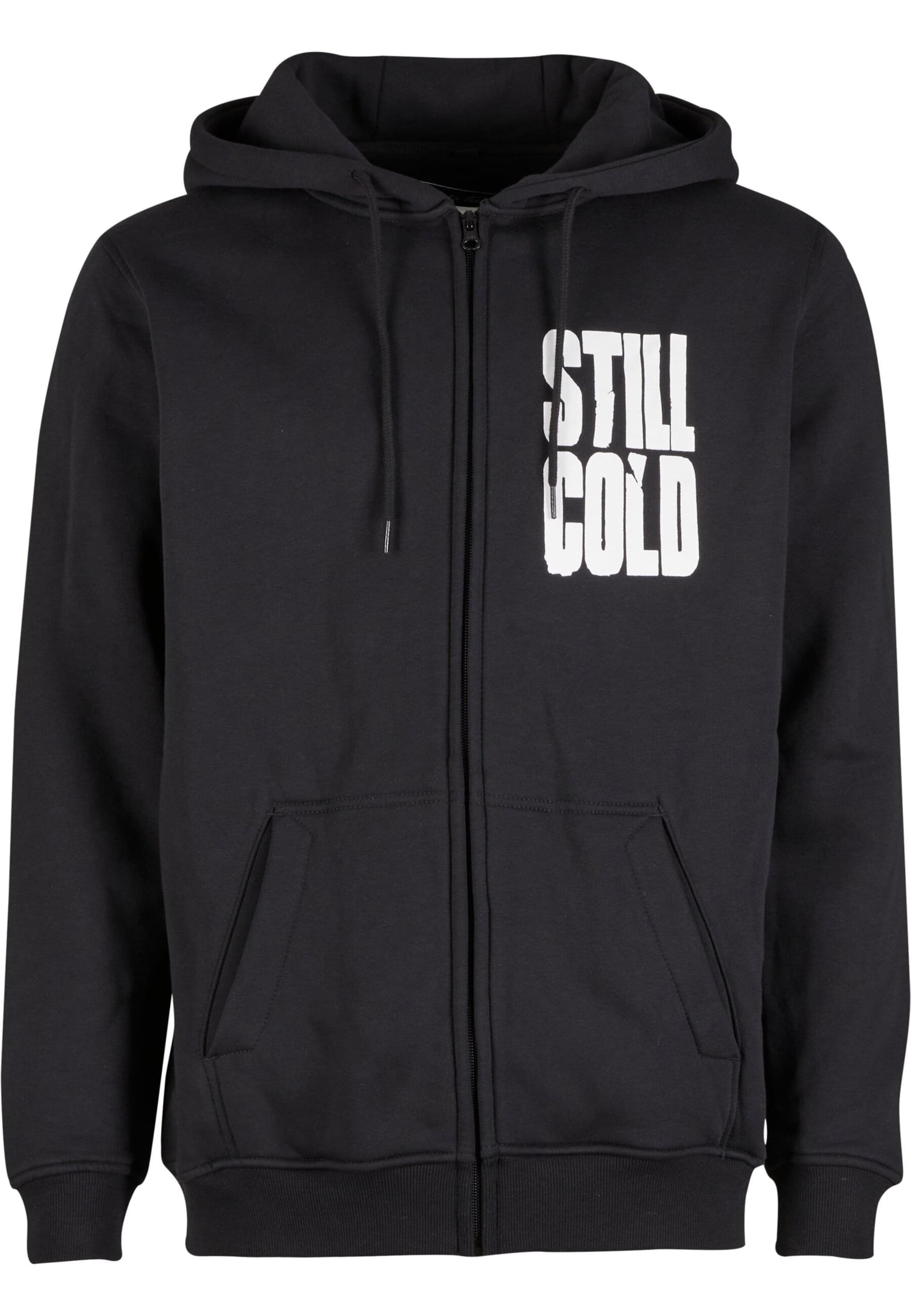 Mister Tee Sweat jacket 'Still Cold' in Black: front