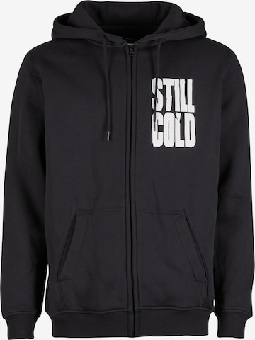 Mister Tee Collegetakki 'Still Cold' värissä musta: etupuoli