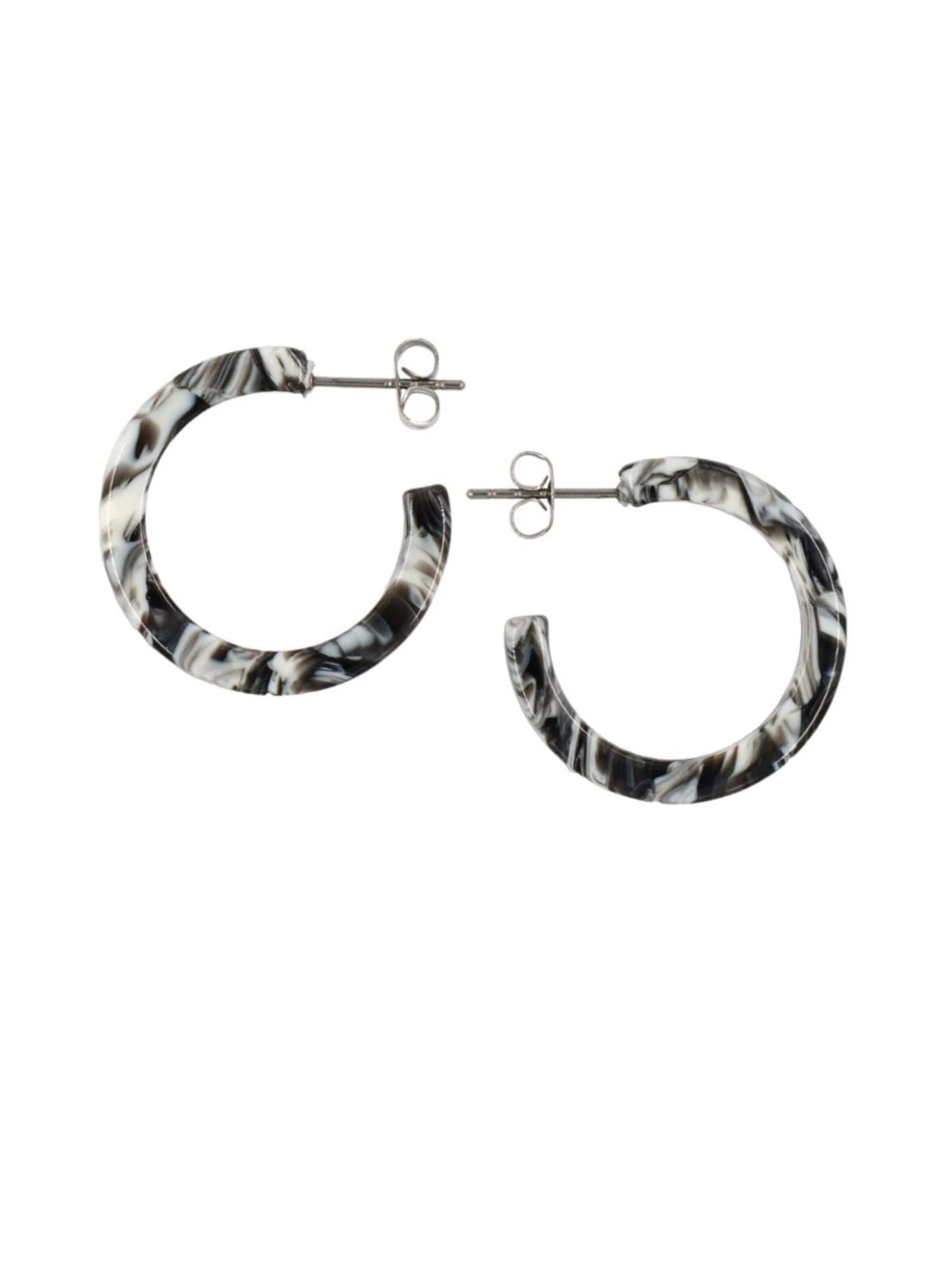 Fräulein Wunder - Brincos 'Acetat Anni' em cinzento: frente