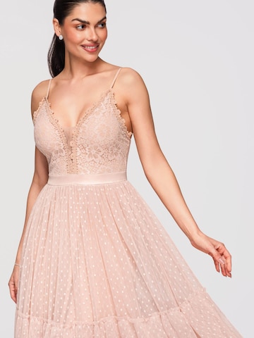 Ombre Dress in Beige