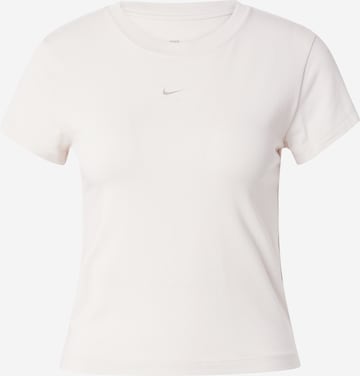 T-shirt Nike Sportswear en beige : devant