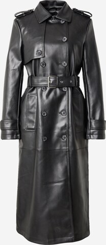 Warehouse Between-Seasons Coat in Black: front