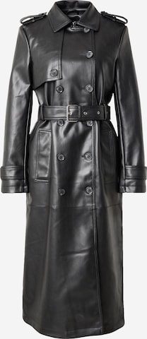 Warehouse Between-Seasons Coat in Black: front