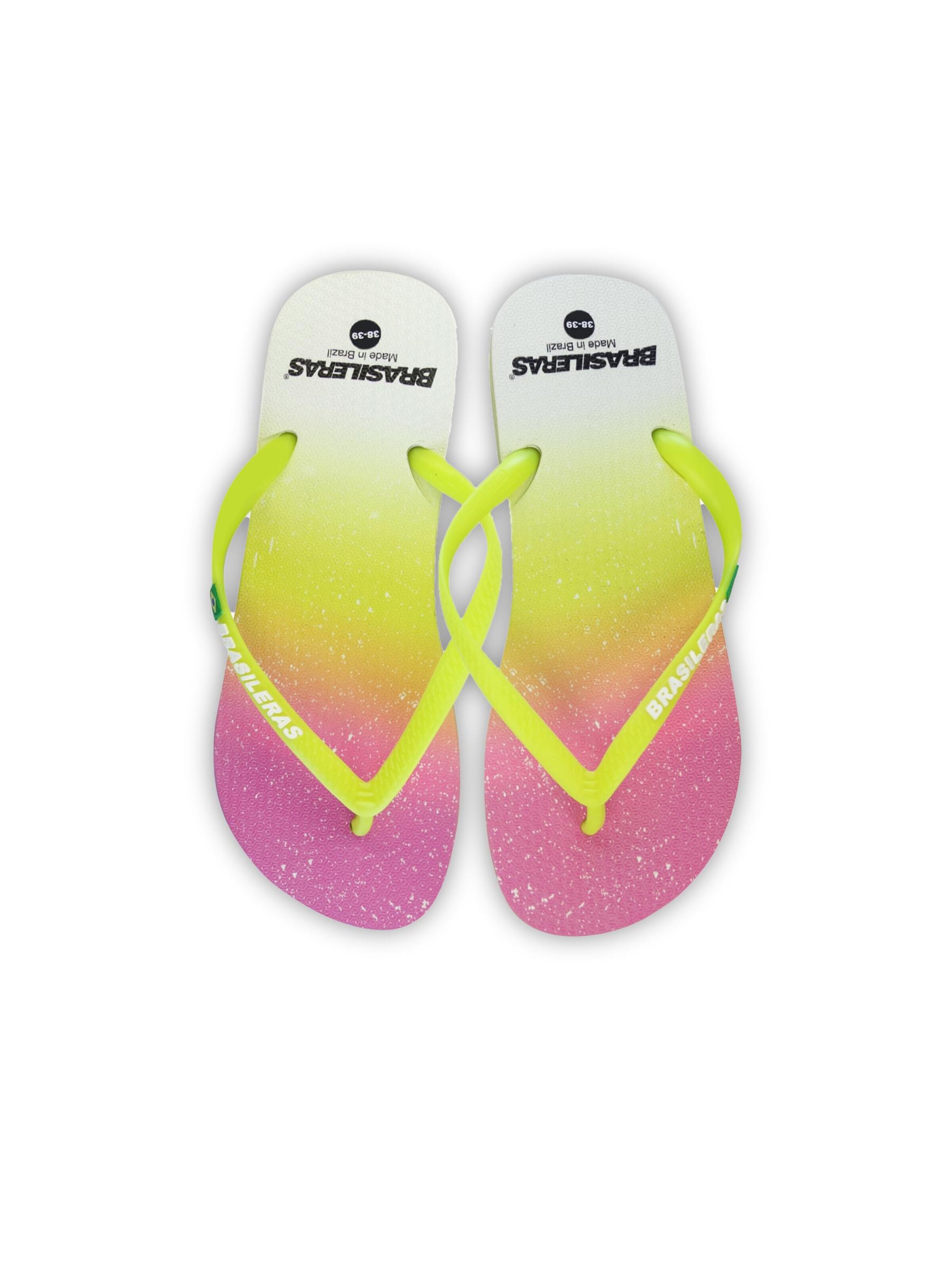 Brasileras T-Bar Sandals 'Cosmic' in Yellow