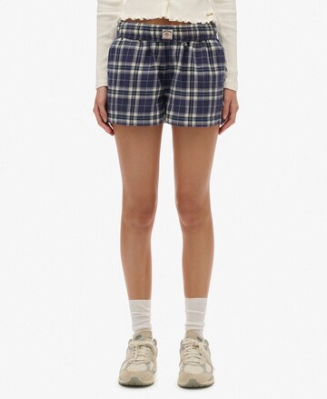 Superdry Loosefit Broek in Blauw: voorkant