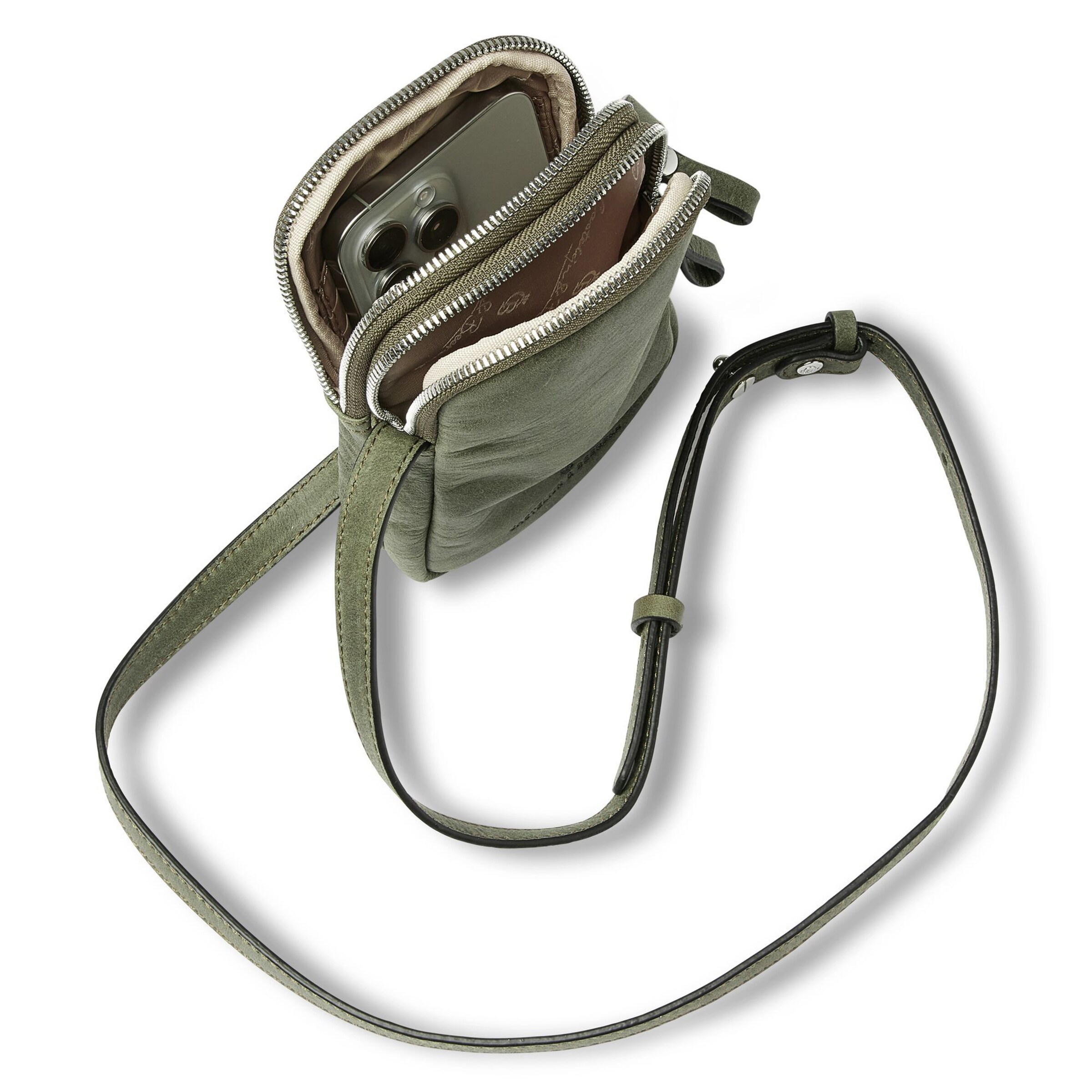 Borsa a tracolla di Castelijn & Beerens in verde