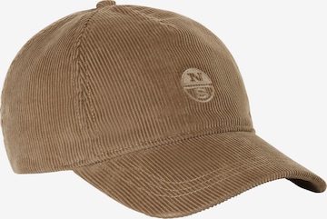 Casquette North Sails en marron : devant