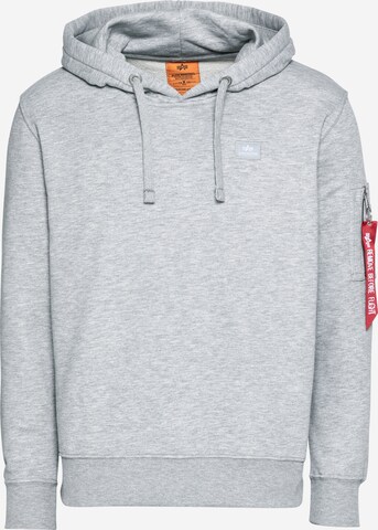 Sweat-shirt 'X-Fit' ALPHA INDUSTRIES en gris : devant