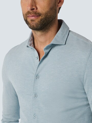 No Excess Regular fit Button Up Shirt in Blue