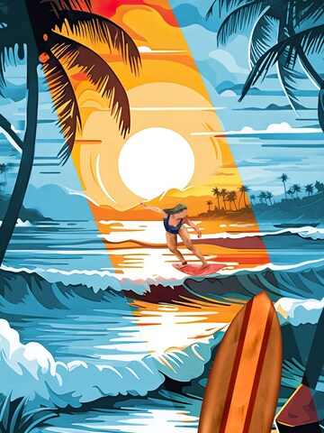 Hawaiihemdshop.de Regular fit Button Up Shirt 'Beach Day' in Blue