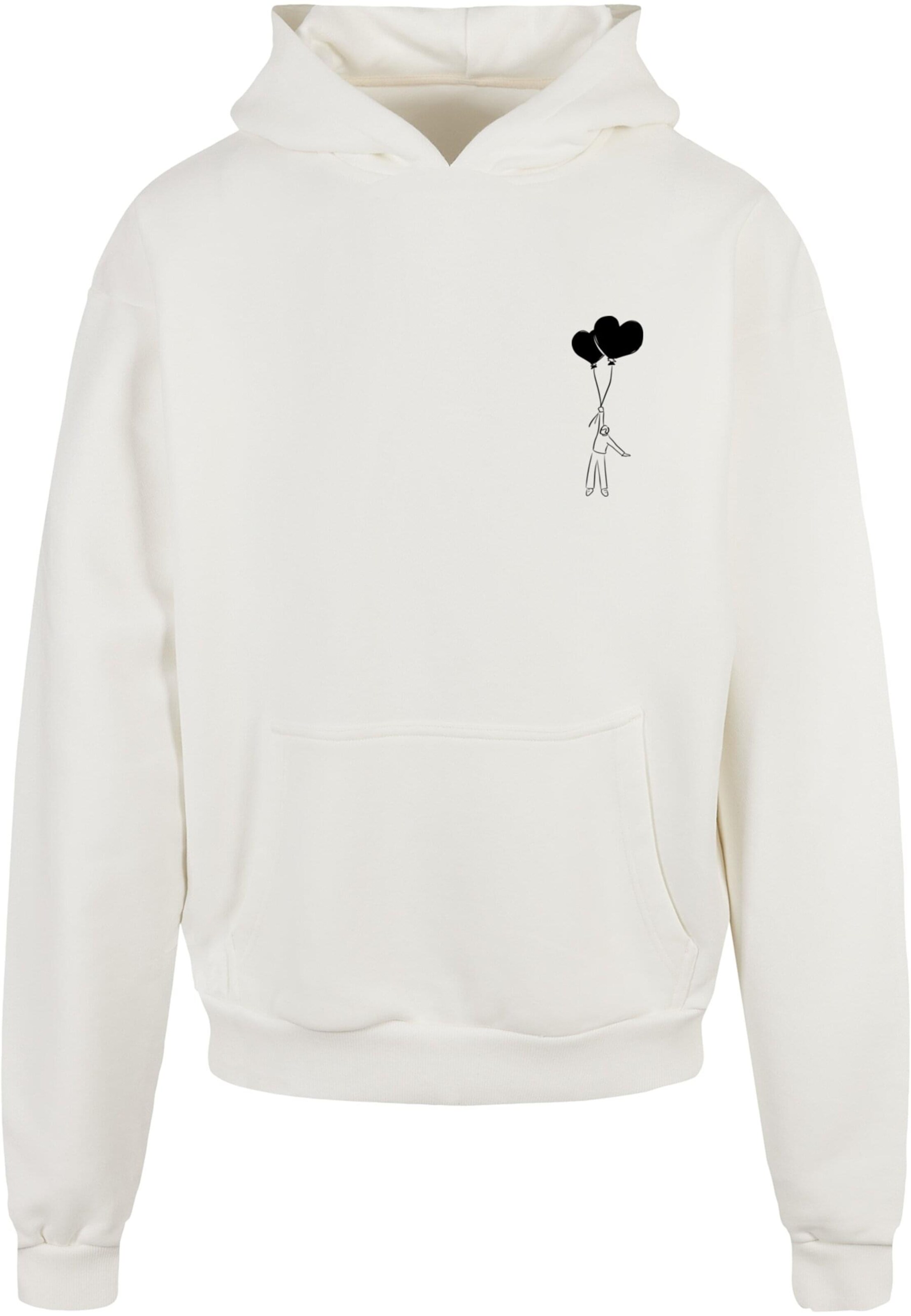 Merchcode Sweatshirt 'Love In The Air' i hvid: forside