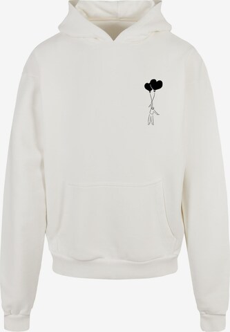 Merchcode Sweatshirt 'Love In The Air' in Wit: voorkant