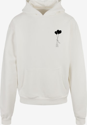 Merchcode Sweatshirt 'Love In The Air' in Weiß: predná strana