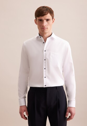 SEIDENSTICKER Regular fit Business shirt 'Smart Essentials' in White: front