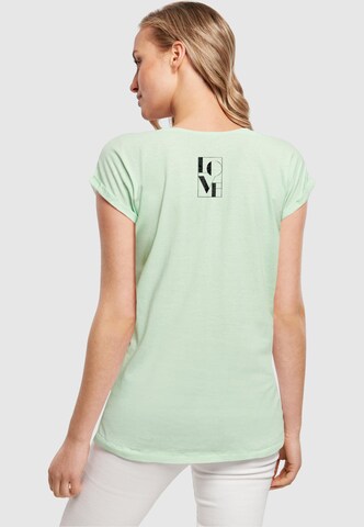 Merchcode Shirt 'Love' in Green: front