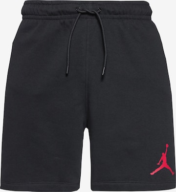 Jordan Regular Workout Pants 'Jumpman' in Black: front