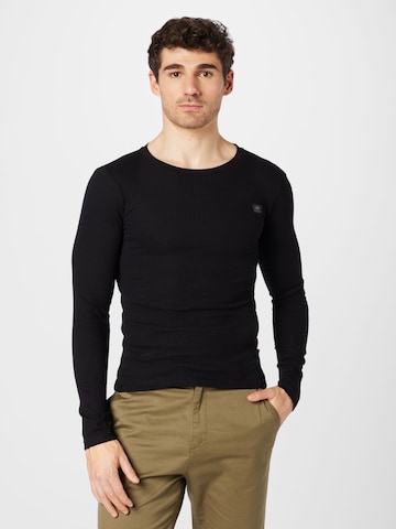 ALPHA INDUSTRIES - Camisa em preto: frente
