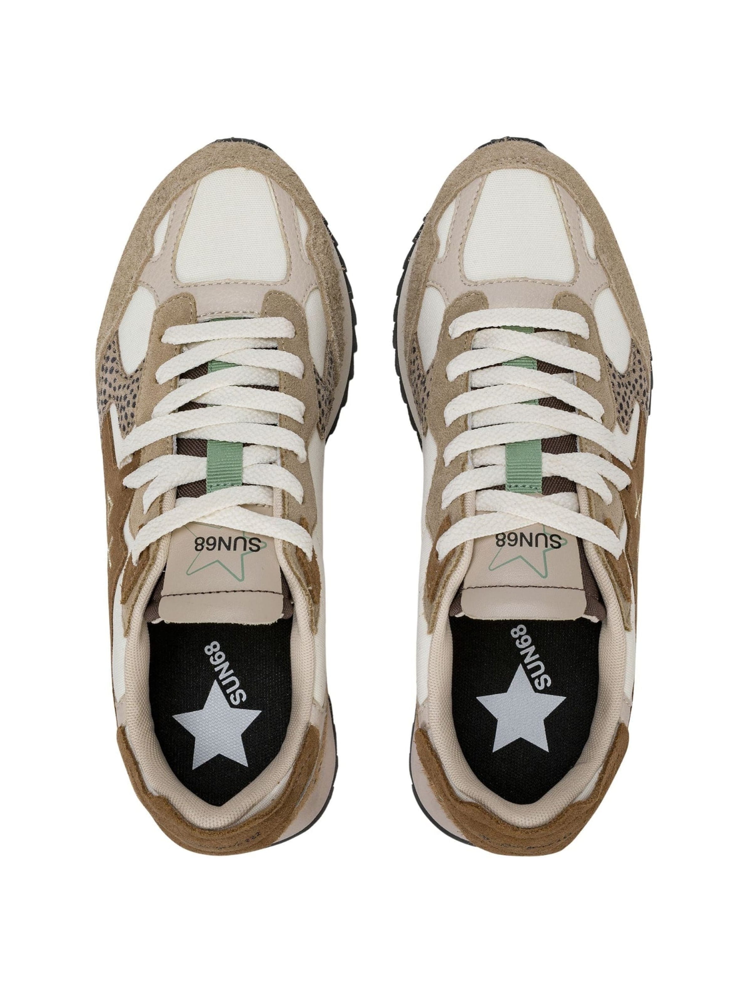 Sneaker bassa 'Stargirl Multicolor sneaker in suede and nylon' di SUN68 in beige
