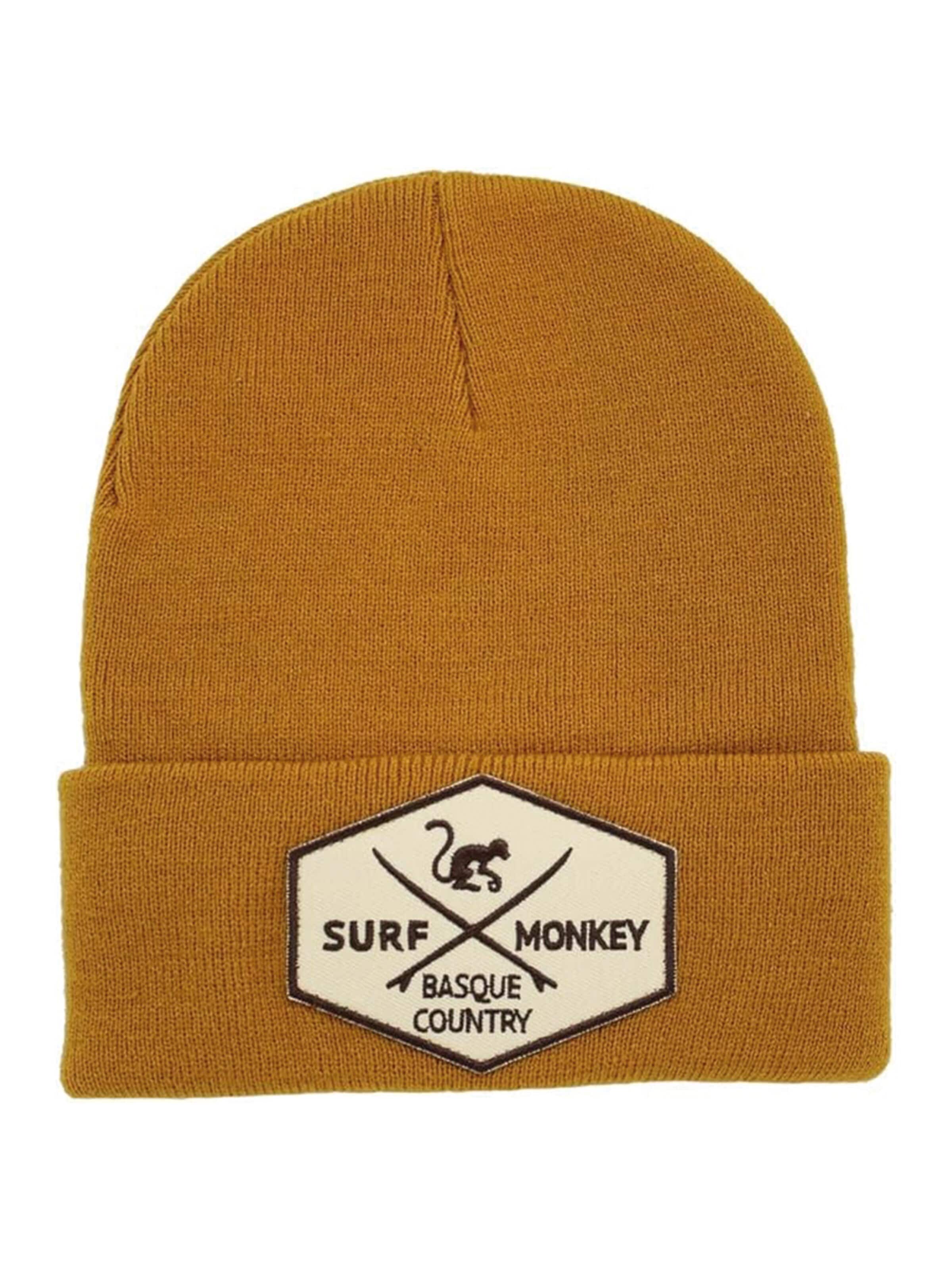 Surf Monkey Czapka w kolorze żółty: przód