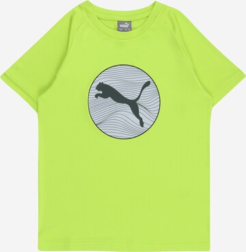 T-Shirt PUMA en vert : devant