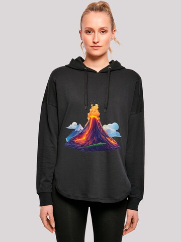 Sweat-shirt 'Vulkanausbruch' F4NT4STIC en noir : devant