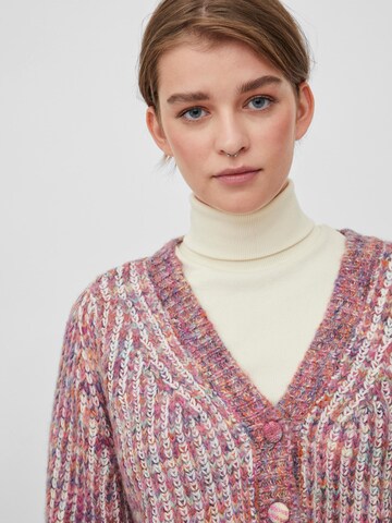 VILA Knit cardigan 'Adeline' in Pink