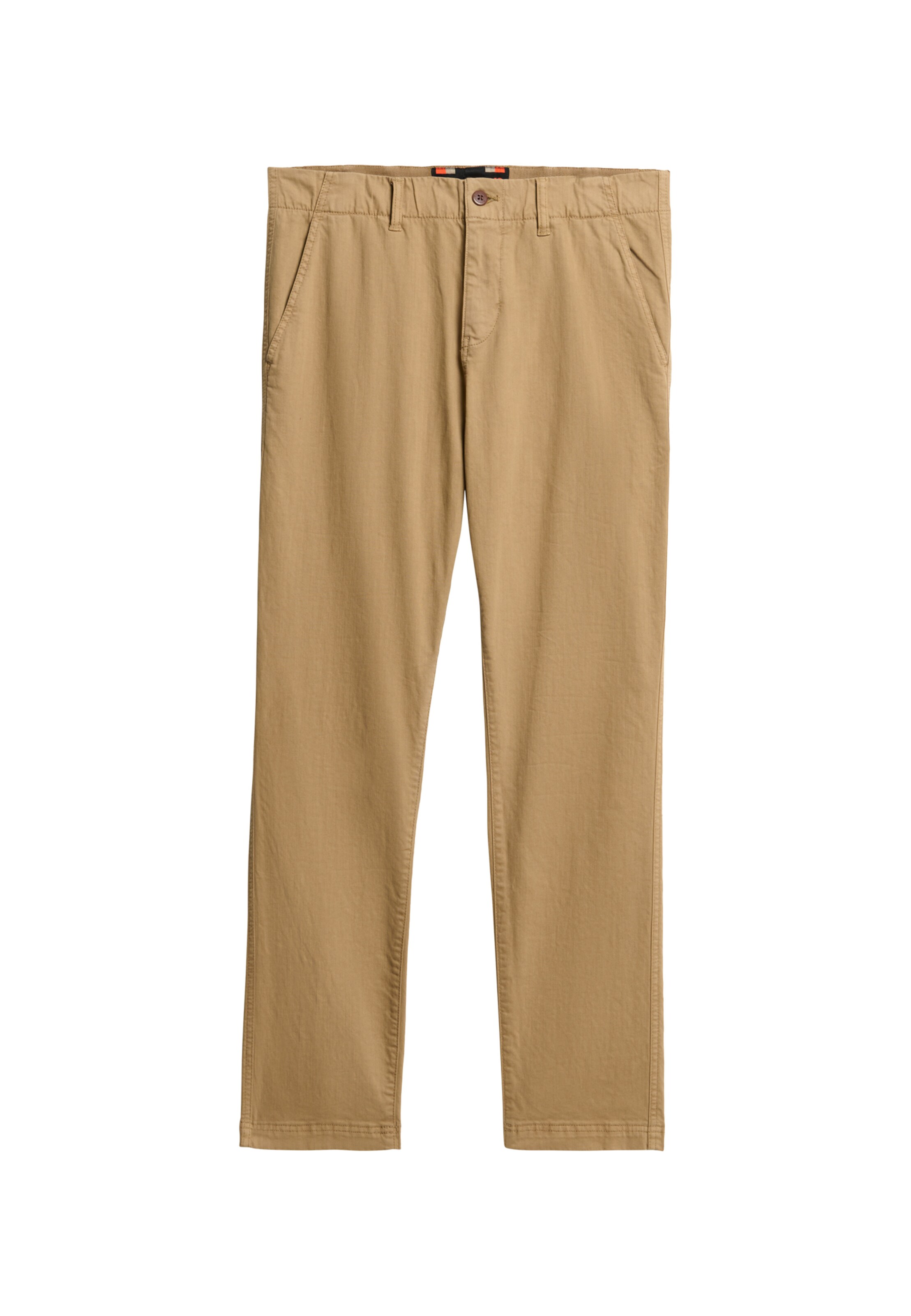 Pantalon chino Superdry en beige : devant