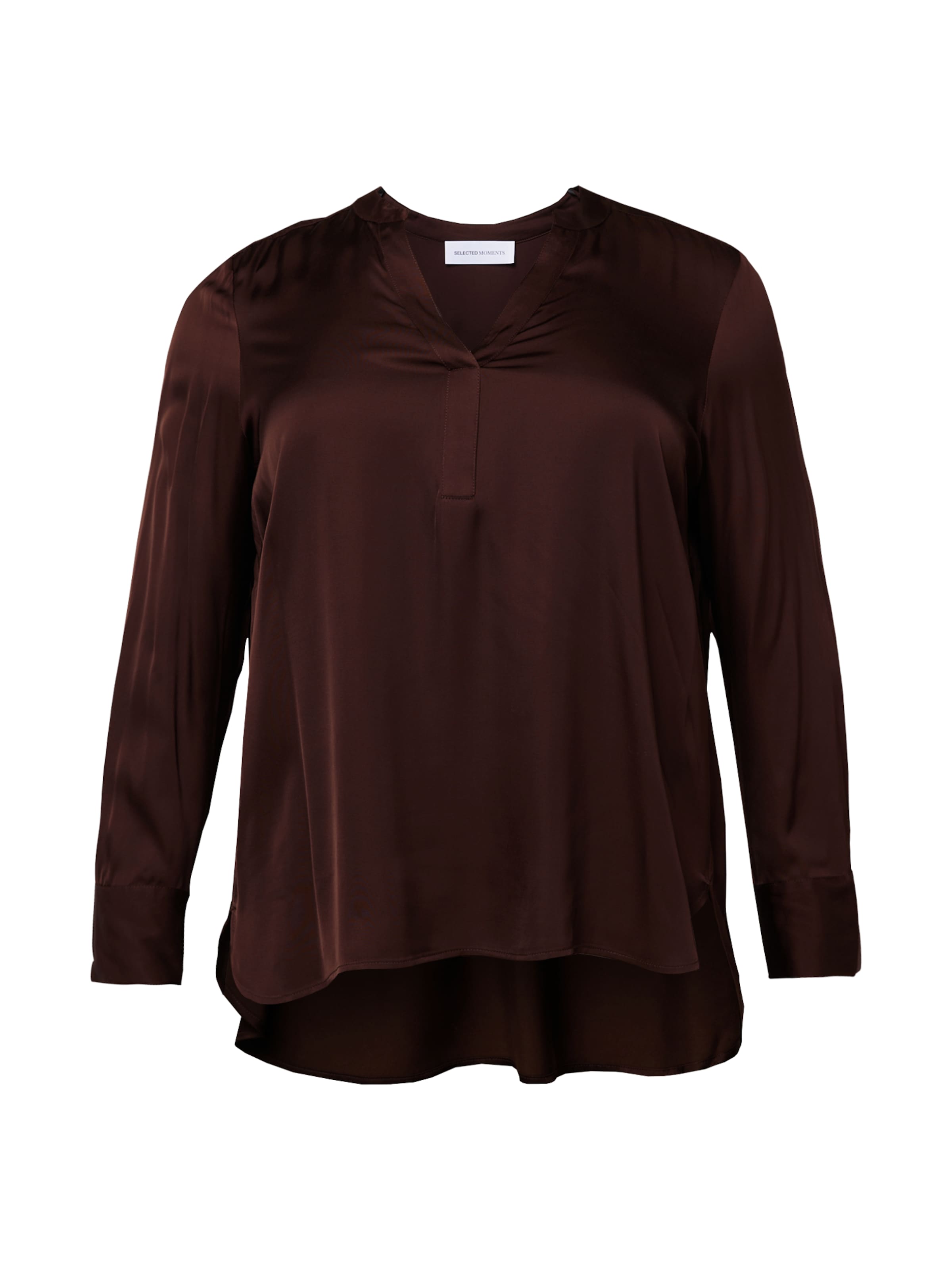 Selected Femme Curve Bluse i brun: forside