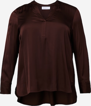 Camicia da donna di Selected Femme Curve in marrone: frontale