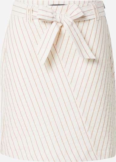 COMMA Skirt in Cream / Chestnut brown, Item view