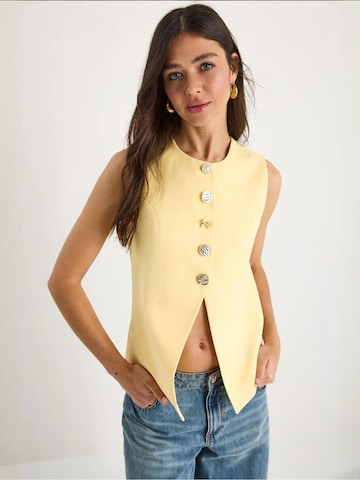 Bianco Lucci Bodywarmer in Geel: voorkant