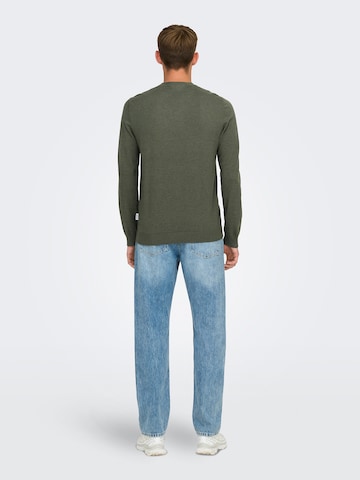 Only & Sons Pullover 'ONSLoui' in Grün