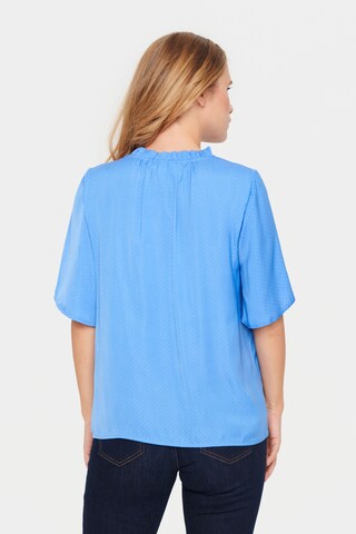 SAINT TROPEZ - Blusa 'Briana' em azul