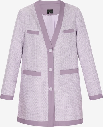 DreiMaster Klassik Välikausitakki 'Classic Look' värissä lila: etupuoli