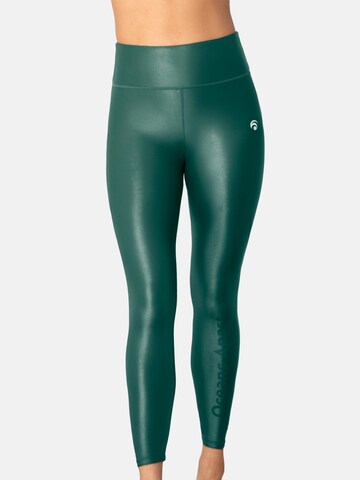 Leggings 'Cosmic' OCEANSAPART en vert : devant