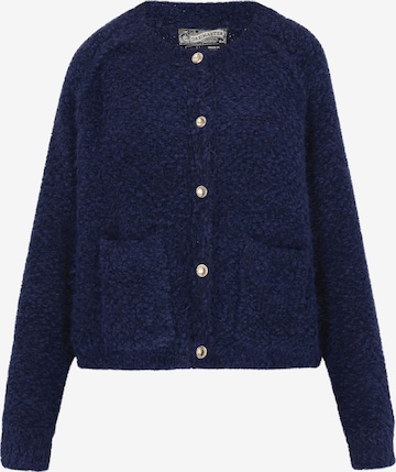 DreiMaster Vintage Вязаная кофта в Синий: спереди
