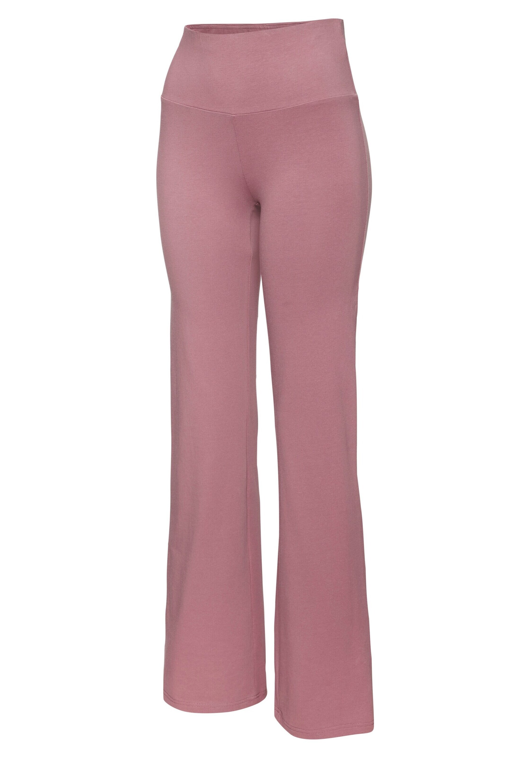 LASCANA ACTIVE Flared Workout Pants in Pink