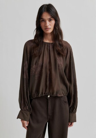 SECOND FEMALE Blouse 'Veria' in Brown: front