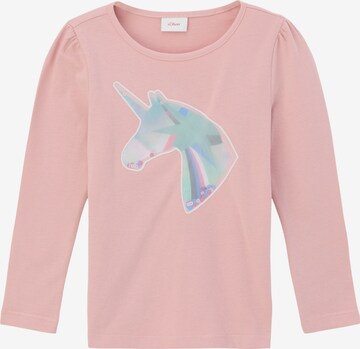 T-Shirt s.Oliver en rose : devant