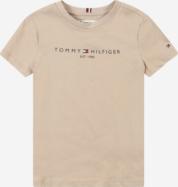 T-Shirt 'ESSENTIAL' TOMMY HILFIGER en beige : devant