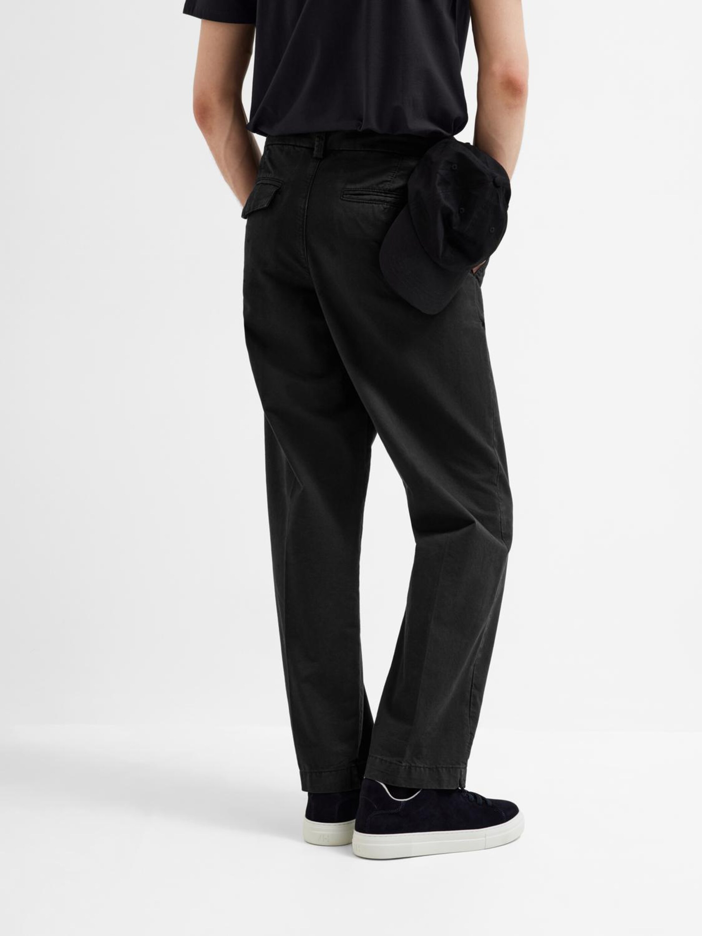Loosefit Pantalon a pince SELECTED HOMME en Noir ABOUT YOU