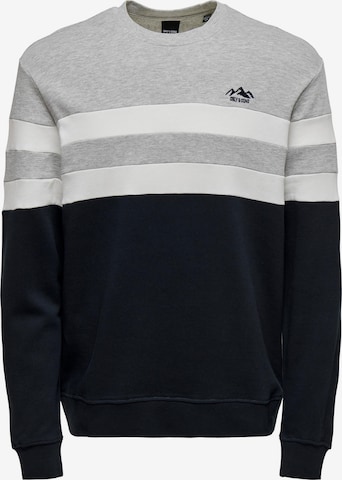 Only & Sons Sweatshirt 'THOR' i blå: forside