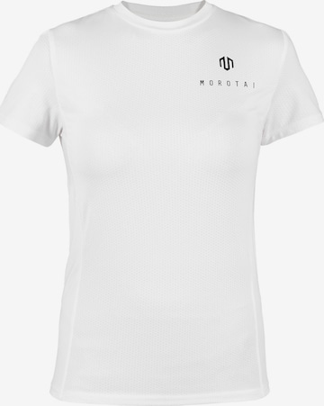 MOROTAI Performance Shirt 'Naka' in White: front