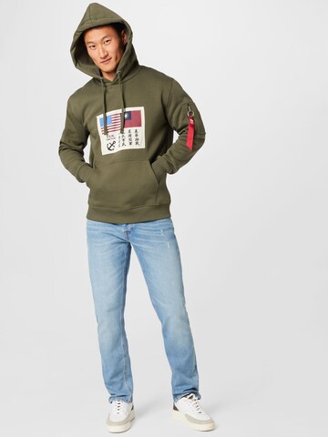 ALPHA INDUSTRIES Sweatshirt in Green