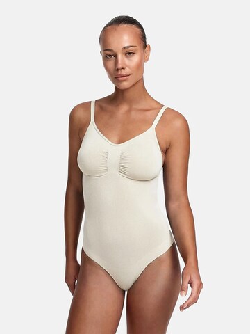 cfab (formerly creamy fabrics) Shapingbody 'Bodysuit Sculpting Shapewear mit Slip' in Beige