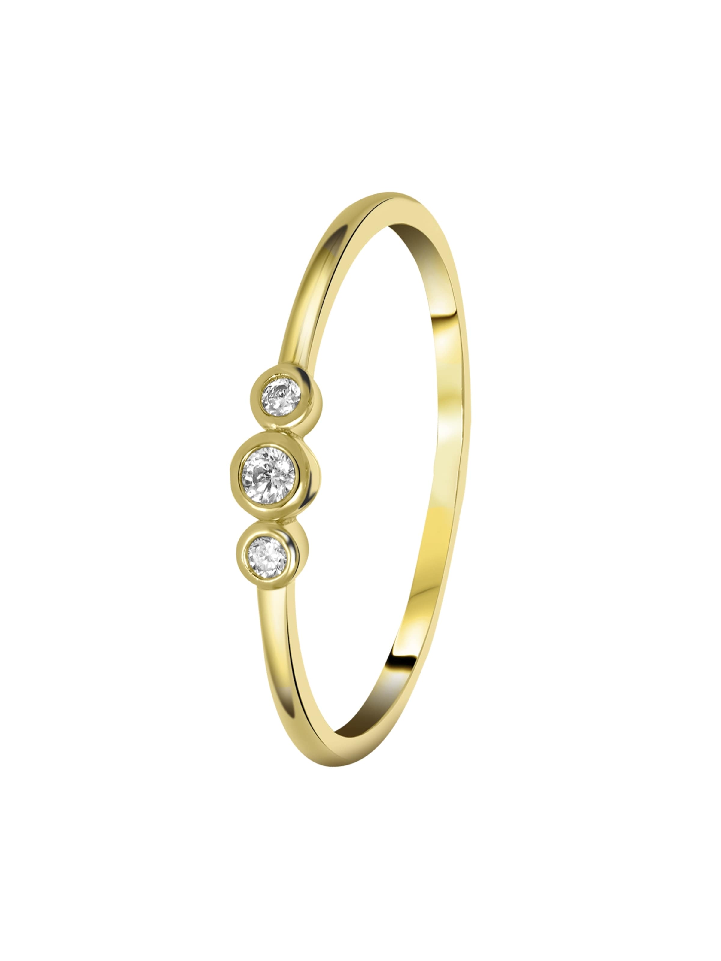 Lucardi Ring in Gold: front